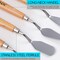 MEEDEN 5 Pieces Painting Knives, Stainless Steel Spatula Palette Knives Oil Paint Metal Pallet Knife with Wood Handle Art Tools for Watercolor Oil Acrylic Paint